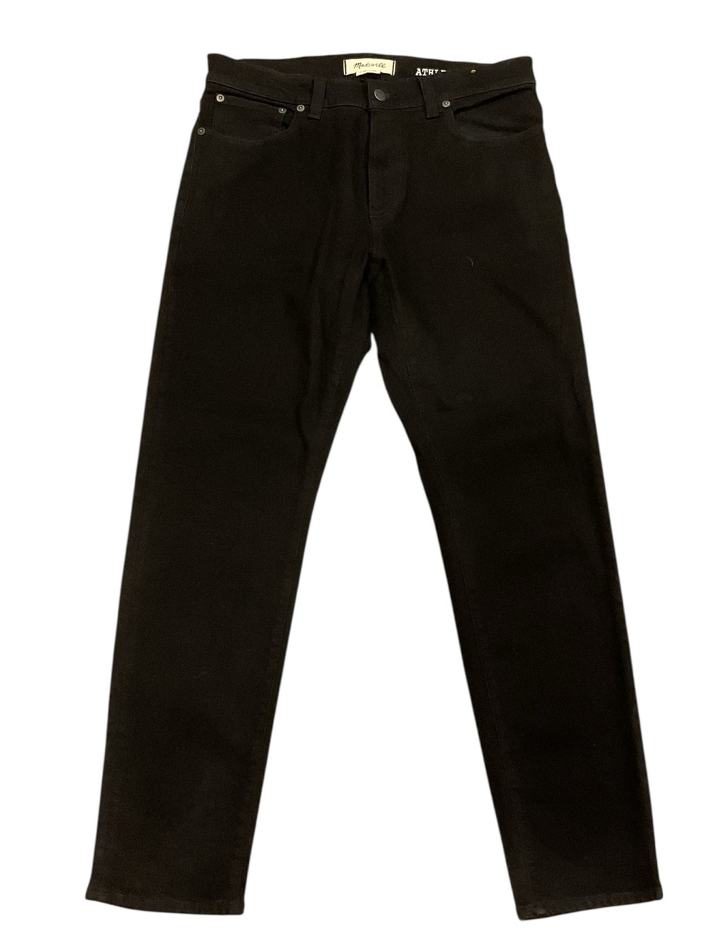 Madewell Men’s Black Athletic Slim Jeans